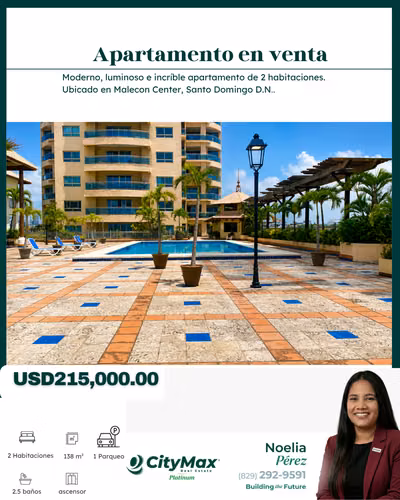 APARTAMENTO 2 HAB. VISTA AL MAR- SANTO DOMINGO