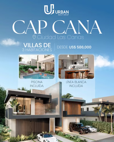 Villas de 3 Habitaciones en Cap Cana