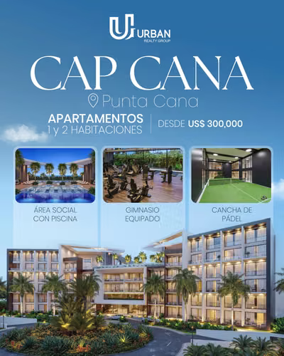 Apartamentos de 1 y 2 Habitaciones En Cap Cana - Imagen 3