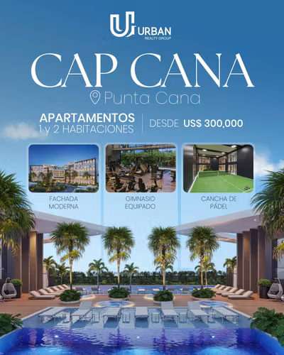 Apartamentos de 1 y 2 Habitaciones En Cap Cana - Imagen 2