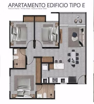 Residencial Lp11 Abey, apartamento en venta, ciudad juan Bosch, apto H4to piso - Imagen 5