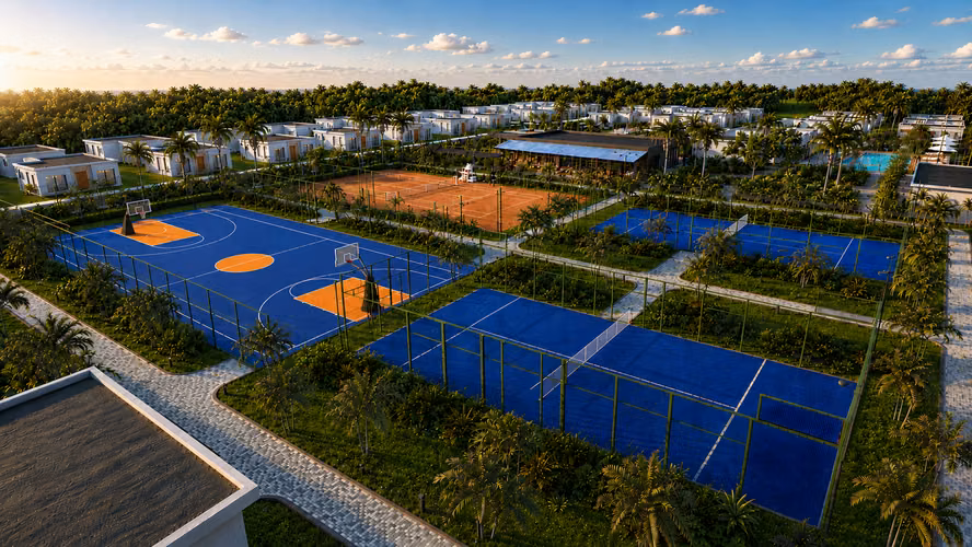 VILLAS DE 2 HABITACIONES EN PUEBLO BAVARO - Imagen 7