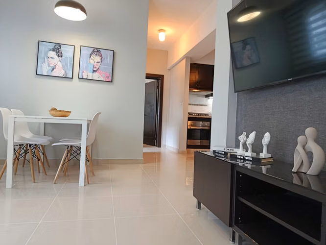 Hermoso Apartamento Amueblado, 1 Habitación + Estudio, Gym, Naco - Imagen 3