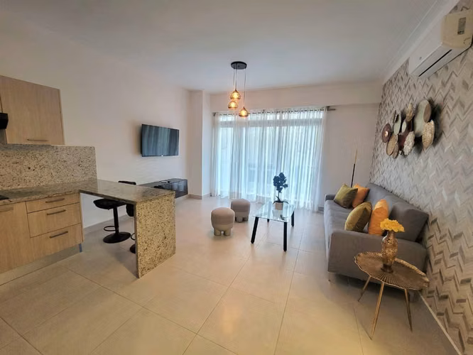 Apartamento en renta amueblado de 1 habitación en el Ensanche Naco