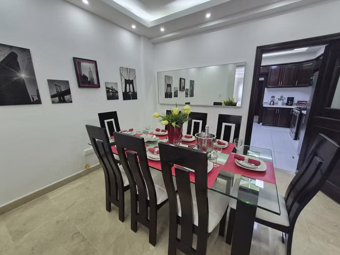 Apartamento en alquiler Piantini , 3 hab amueblado - Imagen 3