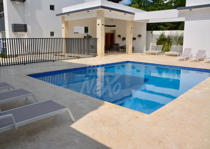Vive el Lujo Urbano en Santiago: Aptos Nuevos Entregados en Residencial con Piscina (HFA-249) - Imagen 8