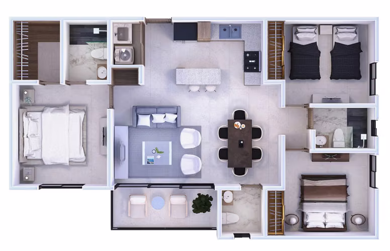 Inversión Inteligente en Santiago: Apartamentos a Estrenar Todo Incluido (HFA-264A) - Imagen 3