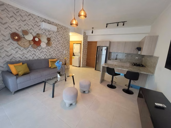 Apartamento en Alquiler Amueblado de 1 Habitacion en Naco - Imagen 2