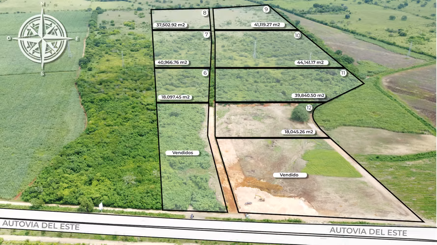 En San Pedro De Macorís Terreno en Venta 18,045.26m2 a RD$1600 el m2. - Imagen 2