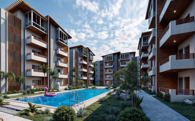 Apartamentos tipo condo hotel ubicados en BOCA CHICA, con Garantía Fiduciaria - Imagen 5