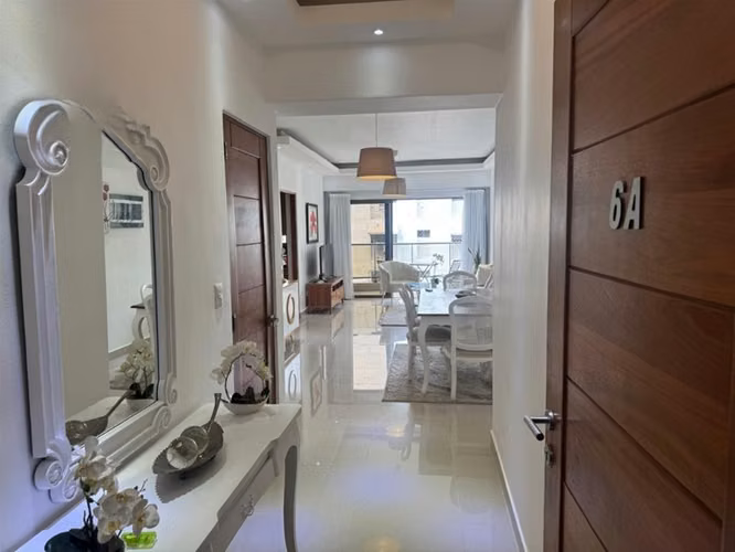 Alquilo Apartamento Amueblado, 2 Habitaciones en Piantini, Gym, Terraza