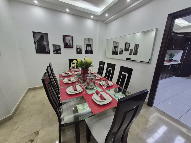 Apartamento en alquiler Piantini, 3 hab amueblado - Imagen 4