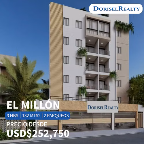 VENTA DE MARAVILLOSOS APARTAMENTOS EN SECTOR EL MILLÓN - Imagen 1