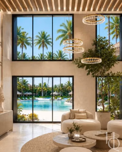 Villa de 2 habitaciones con patio en Primaveral Residences III, Punta Cana