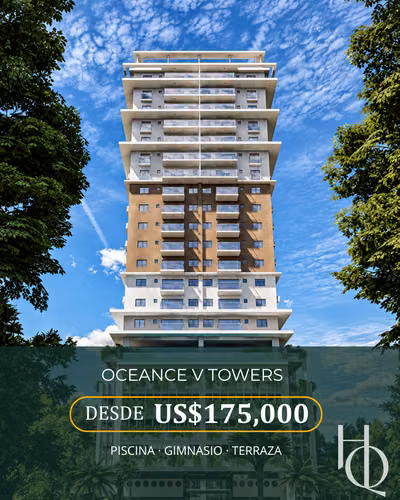 Apartamento de 2 habitaciones en Oceance V Towers, Av. España