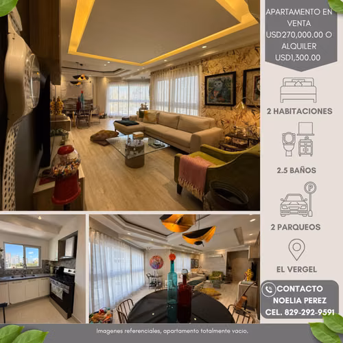 Apartamento en Venta o Alquiler en El Vergel
