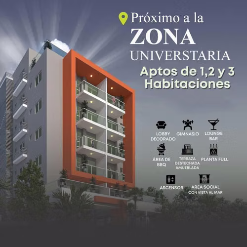 2349- APTOS. PROX. A ZONA UNIVERSITARIA, STO. DGO.  - Imagen 2
