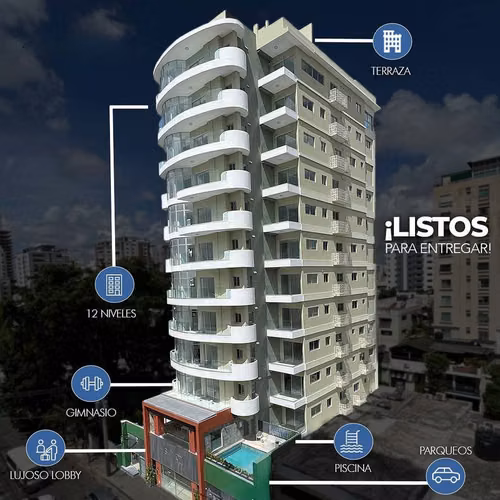 Apartamento en venta de 3 habitaciones en Piantini - Imagen 2