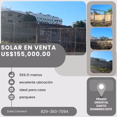 SOLAR EN VENTA – PRADO ORIENTAL, SANTO DOMINGO ESTE 