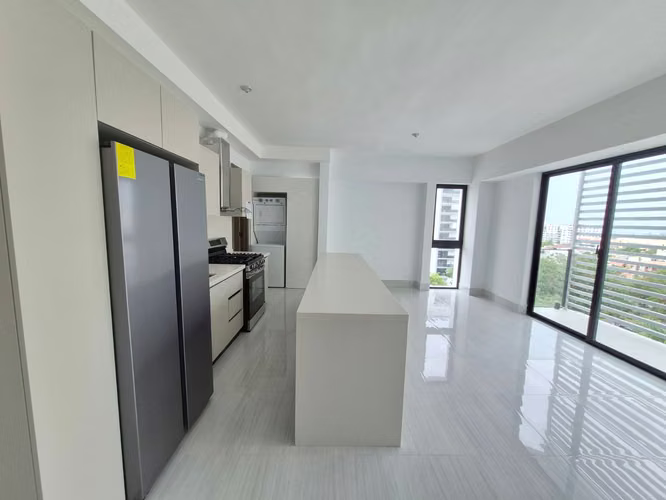 Apartamento en alquiler Bella vista, 2 hab con liena blanca