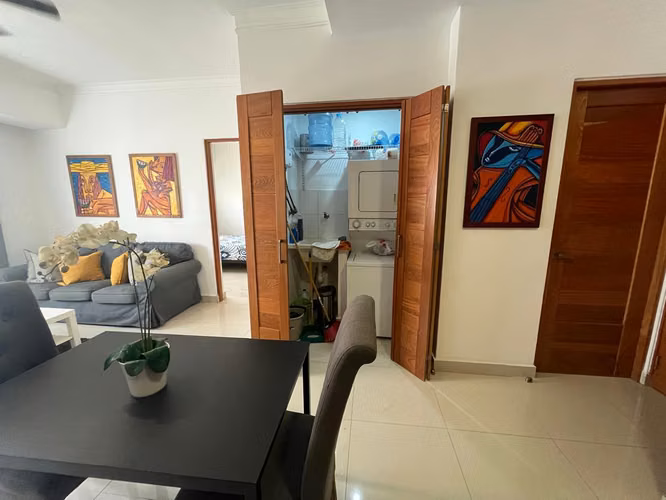Excelente Apartamento Amueblado, 1 Habitación, Piantini - Imagen 3