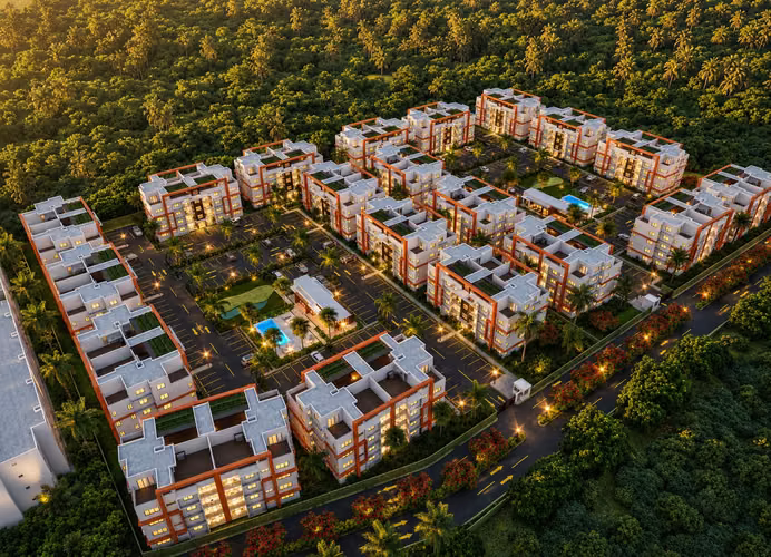 Boca Chica Desde U$93,450.00 Apartamento de 3 Habitaciones
