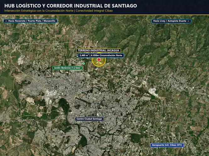 SANTIAGO: LOTES PARCIALES  PARA USO COMERCIAL E INDUSTRIAL ESTRATÉGICA, VENTA O ALQUILER - Imagen 6