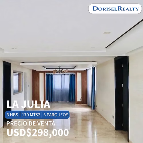VENTA DE ESPECTACULAR APARTAMENTO EN LO MEJOR DE LA JULIA