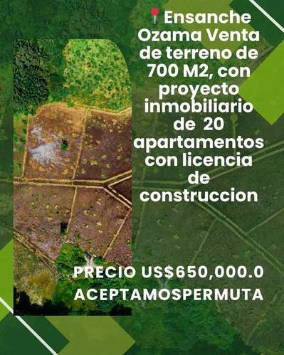 Terreno en Venta Ensanche Ozama