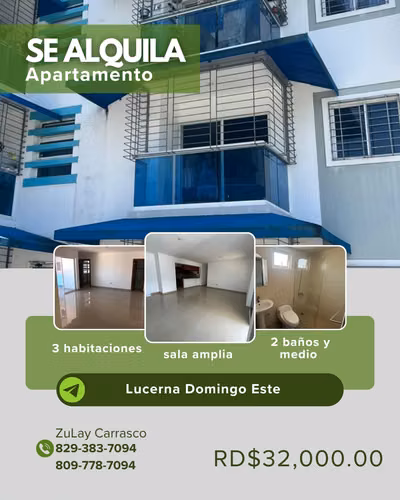 Rental - Apartment - Lucerne, Santo Domingo This Rental Price