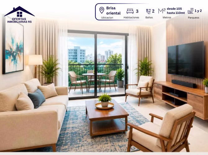Espacios que se disfrutan, apartamentos en Brisa Oriental  - Imagen 3