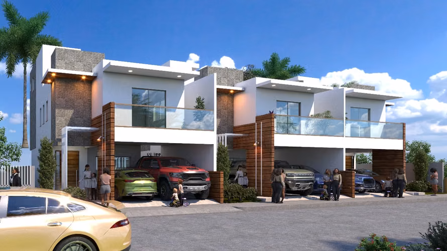 Venta de Casas con Piscina de 3 Niveles en la Avenida Ecológica, Santo Domingo Este - Imagen 2