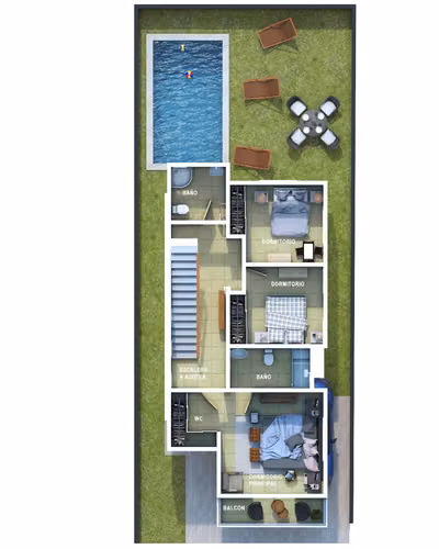 Venta de Casas con Piscina de 3 Niveles en la Avenida Ecológica, Santo Domingo Este - Imagen 6