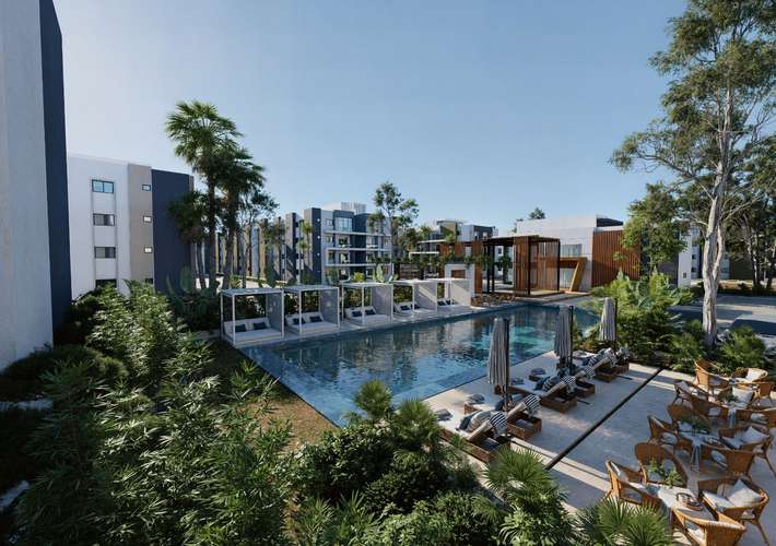  APARTAMENTOS 1 Habitaciones PRECIOS DESDE US$ 49,500  AV. ECOLOGICA – CIUDAD JUAN BOSH - Imagen 4