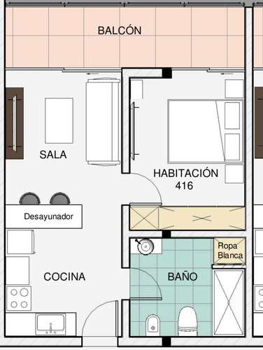 apartamento residence Tracadero Riviera - Imagen 7