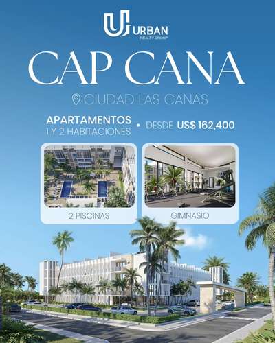 Apartamentos de 1 & 2 Habitaciones en Ciudad Las Cana Cap Cana