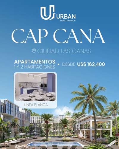 Apartamentos de 1 & 2 Habitaciones en Ciudad Las Cana Cap Cana