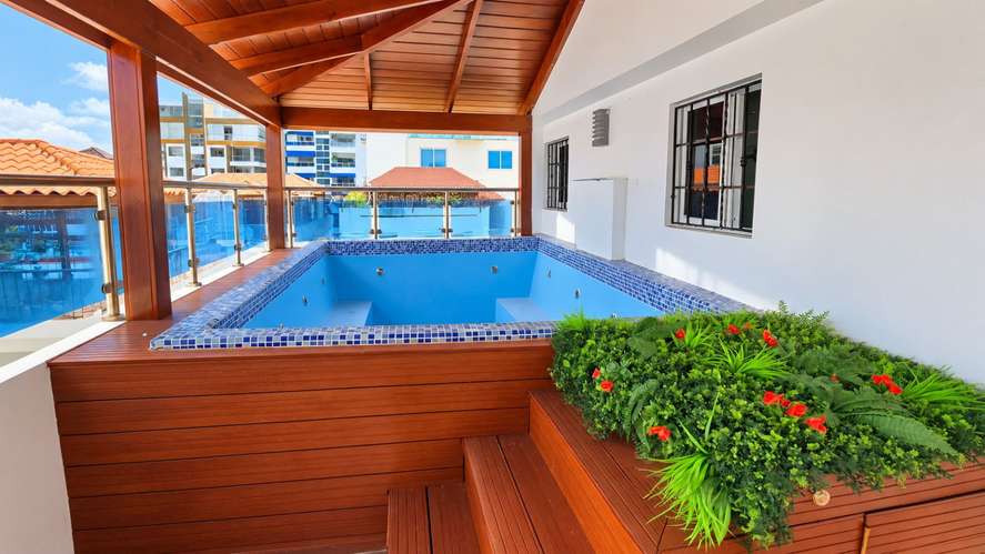 Penthouse de 1 nivel pisos completo, con 4 habitaciones, 4 baños y terraza - Imagen 2