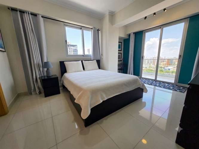 Hermoso Apartamento Amueblado, 1 Habitación, Jacuzzi, Gym, Piantini - Imagen 2