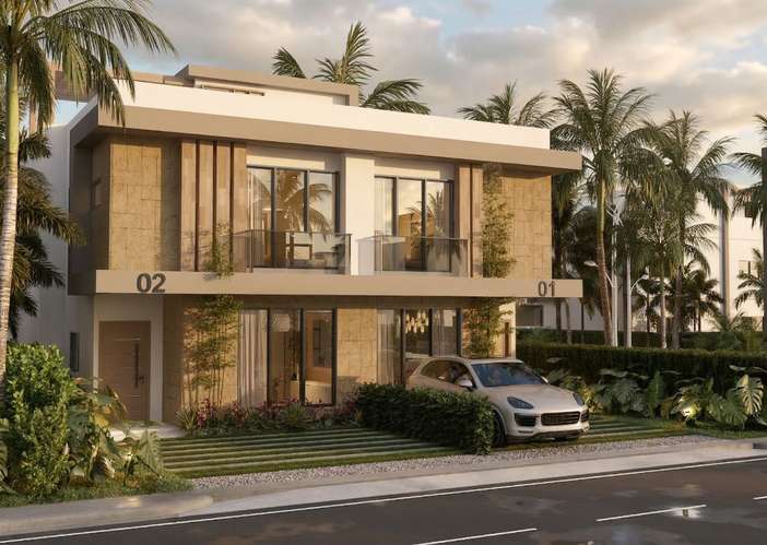 VILLAS TIPO TOWNHOUSE DE 3 HABITACIONES EN RESIDENCIAL BAVARO PUNTA CANA - Imagen 3