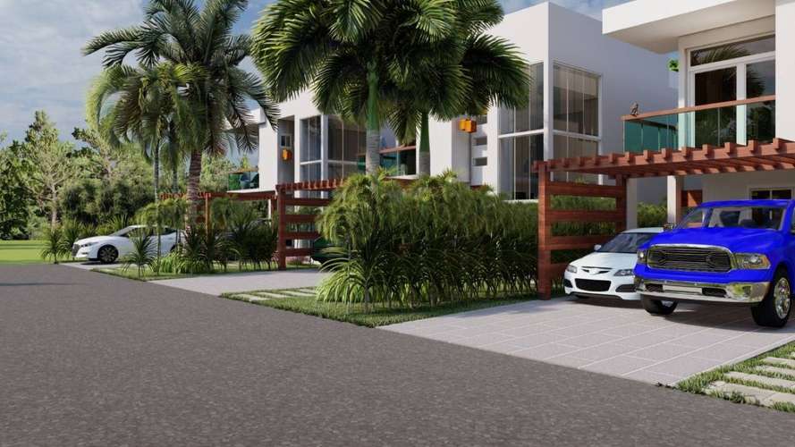 Venta de villa de 3 habitaciones con piscina y BBQ en Metro Country Club, Juan Dolio - Imagen 9