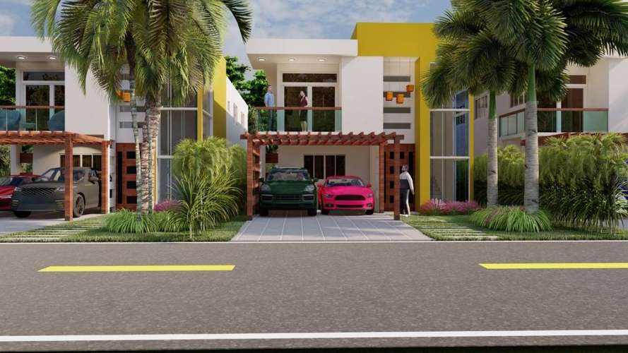 Venta de villa de 3 habitaciones con piscina y BBQ en Metro Country Club, Juan Dolio - Imagen 3