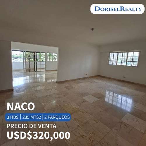 VENTA DE FABULOSO APARTAMENTO EN LO MEJOR DE NACO
