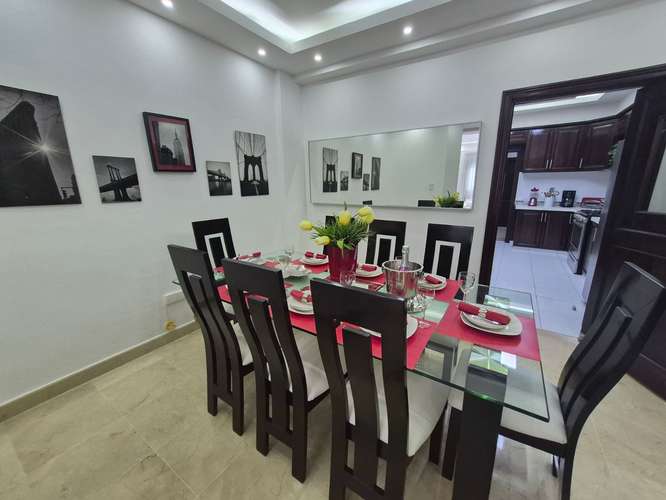 Apartamento en alquiler Piantini, 3 hab amueblado