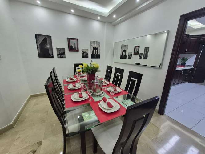 Apartamento en alquiler Piantini, 3 hab amueblado