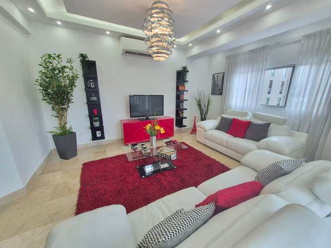 Apartamento en alquiler Piantini, 3 hab amueblado