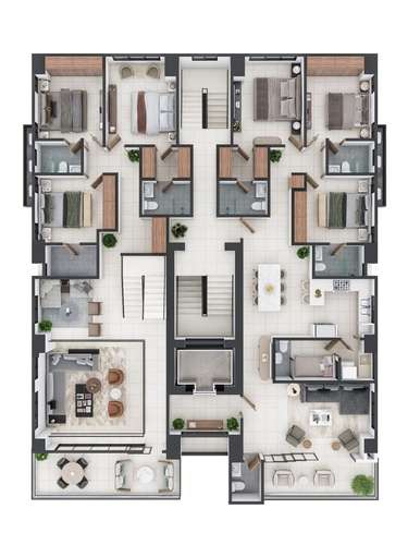  Apartamentos de 3 y 4 habitaciones en La Esmeralda en Santiago