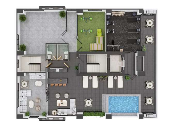  Apartamentos de 3 y 4 habitaciones en La Esmeralda en Santiago