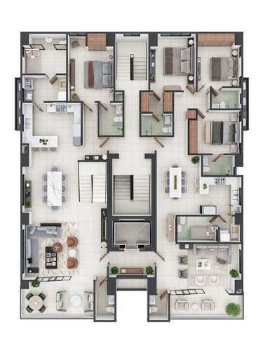  Apartamentos de 3 y 4 habitaciones en La Esmeralda en Santiago