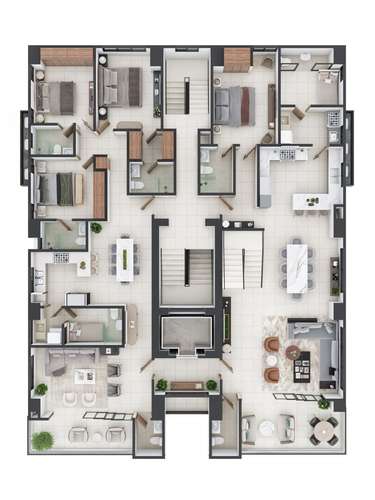  Apartamentos de 3 y 4 habitaciones en La Esmeralda en Santiago